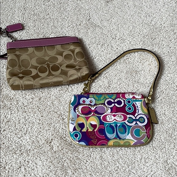 Coach Handbags - Coach wristlets purple
